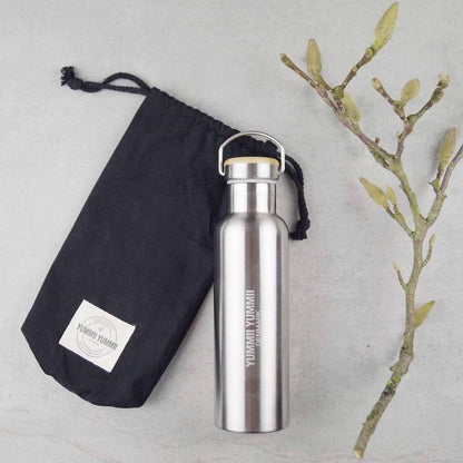 Getränkeflasche Bamboo Lid aus Edelstahl, Inhalt 600ml
