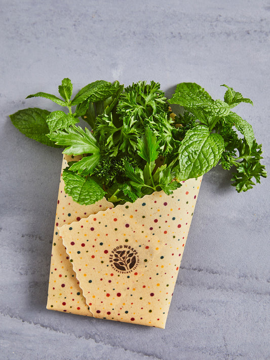 Vegane Wachstücher, 3-er Set (mini), Bio Food Wraps