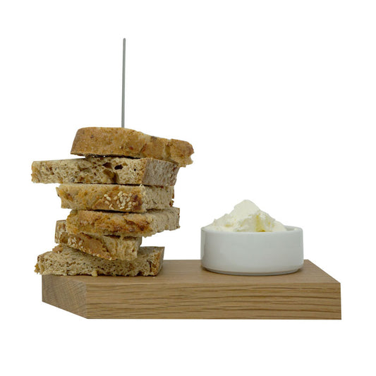 Brot Ahoi – Vorspeisenbrettchen mit Spieß und Schälchen