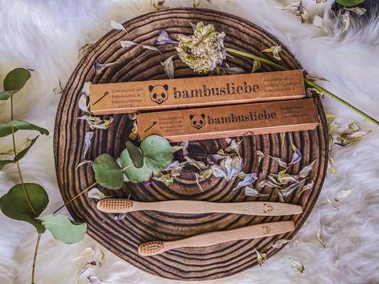 Zahnbürste aus Bambus für Kinder