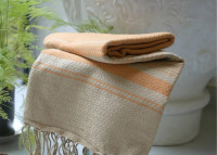 Fouta Sand Hamam-Tuch, curcuma, Bio-BW, 100 x 200 cm ❤ eco & fair Conceptstore ❤