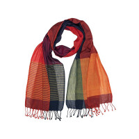 Luftiger Fairtrade-Schal aus Biobaumwolle